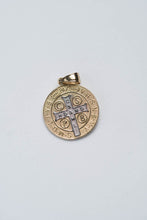 Load image into Gallery viewer, Gold Religious Medal St Benedict- Medalla Religiosa de San Benito