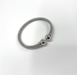 Modern bracelet white gold 14 Karats 14 karats spheres