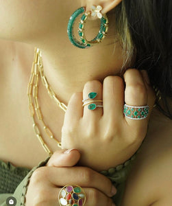 Gold chain Paper Clip Style Yellow Gold 14 K - Cadena en Oro Amarillo Estilo Clip 14 K